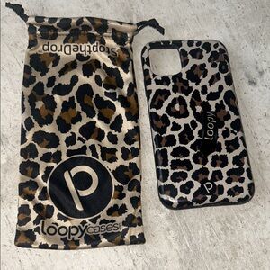 Loopy Case Wild Pattern iPhone 11 Case - Black and Tan